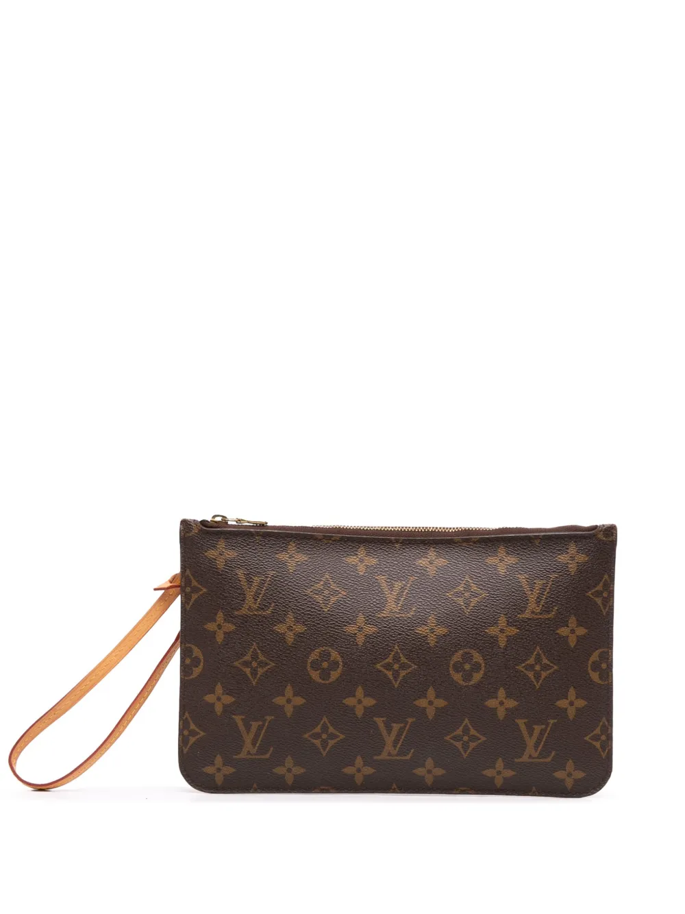 Louis Vuitton Pre-Owned 2014 モノグラム ネヴァーフル ポーチ - ブラウン Louis Vuitton Pre-Owned 2014 モノグラム ネヴァーフル ポーチ - ブラウン