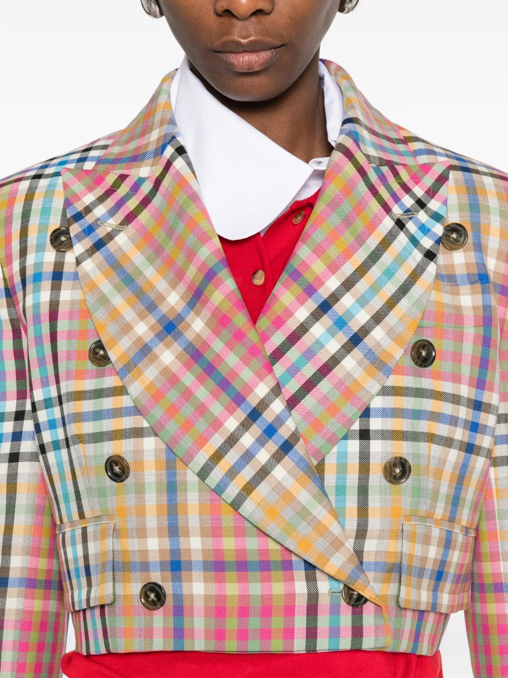 Vivienne Westwood チェックダブルジャケット | ニュートラル