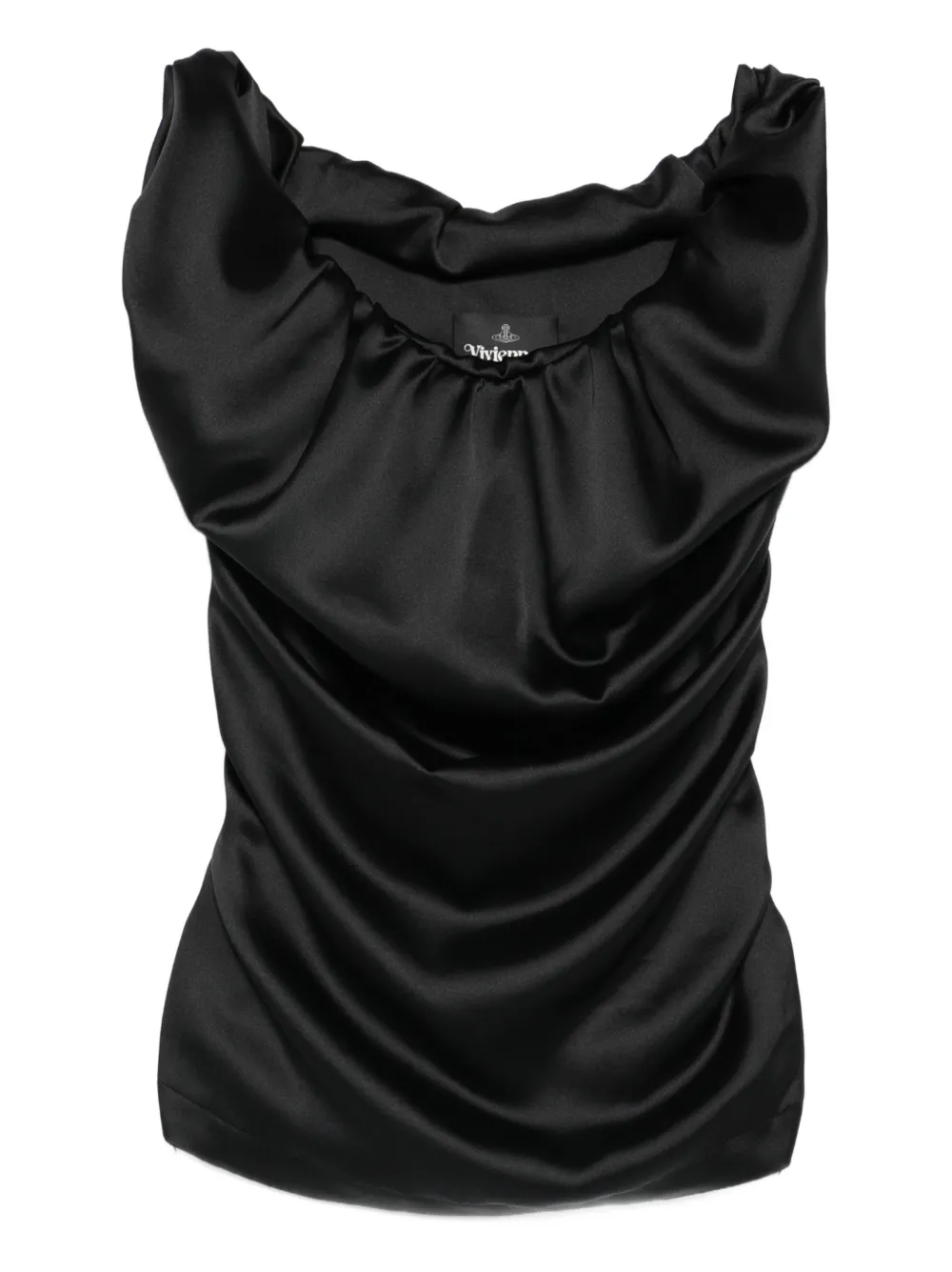 Vivienne Westwood Ginnie draped top - Nero