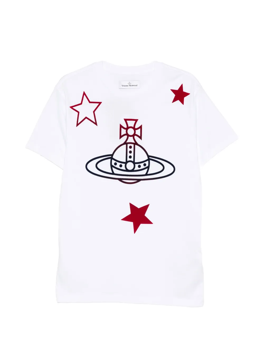 Vivienne Westwood Orb and Stars T-shirt - Bianco