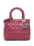 Christian Dior Pre-Owned 2010 Medium Lambskin Cannage Lady Dior handbag - Purple