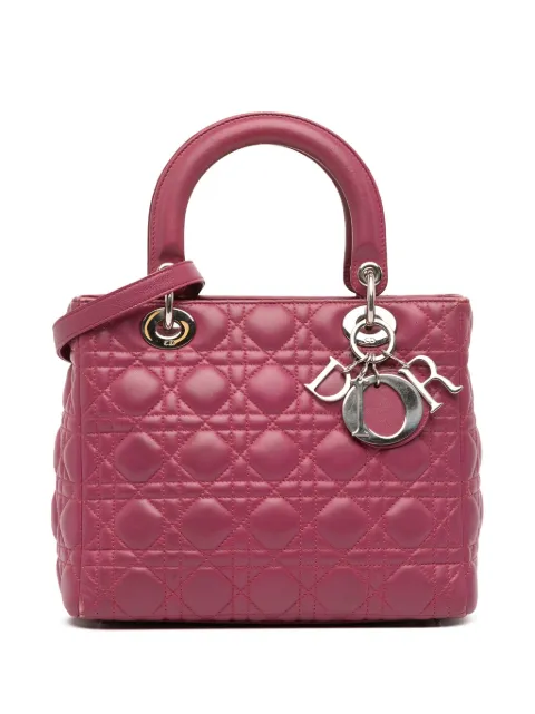 Christian Dior Pre-Owned 2010 Medium Lambskin Cannage Lady Dior handbag