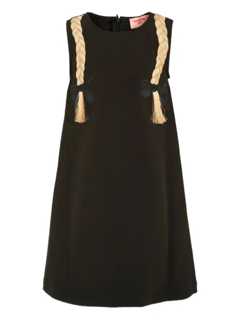 Vivetta braid bow mid dress