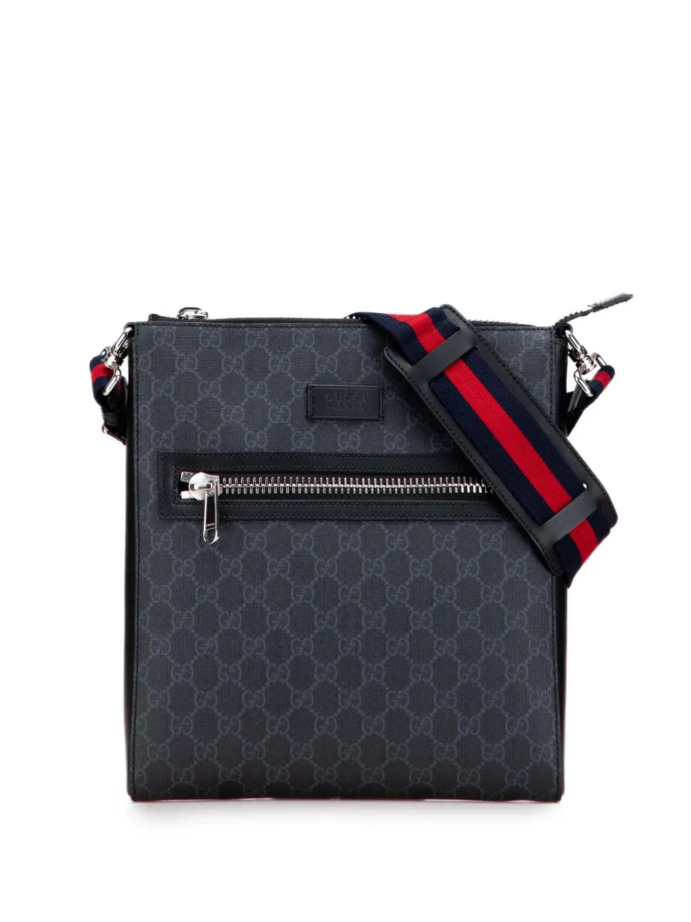Gucci Pre-Owned 2000-2015 Medium GG Supreme Web Messenger Bag Gucci Pre-Owned 2000-2015 Medium GG Supreme Web Messenger Bag