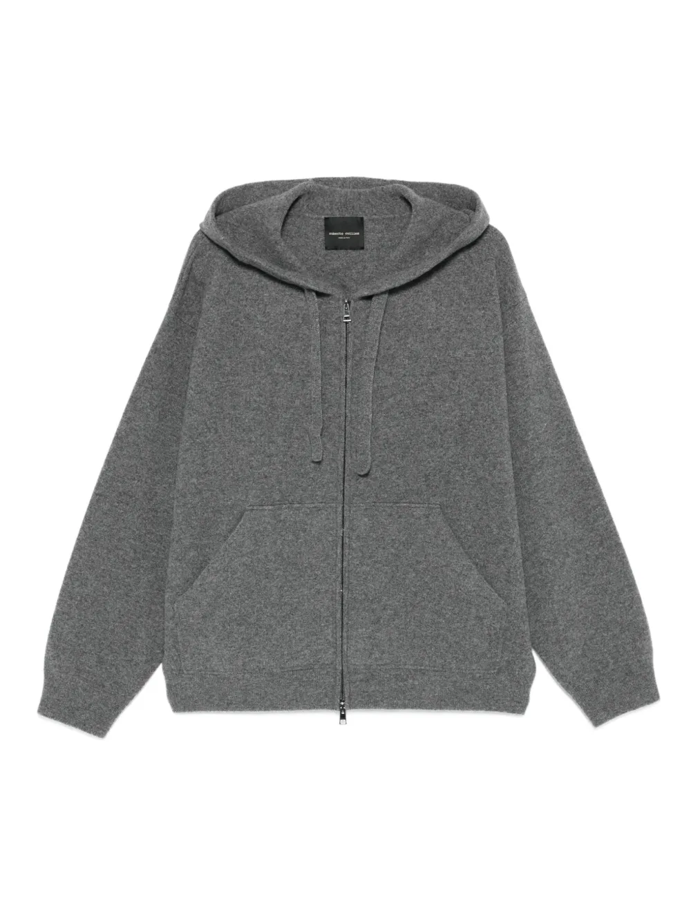 Roberto Collina mélange-effect zip-up hoodie | Grey | Image 1