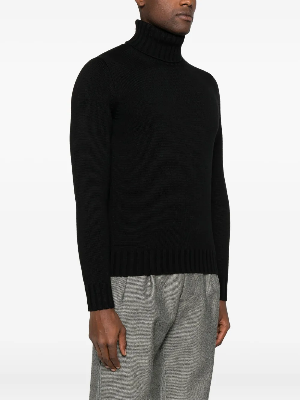 Filippo De Laurentiis Roll-neck Sweater In Black