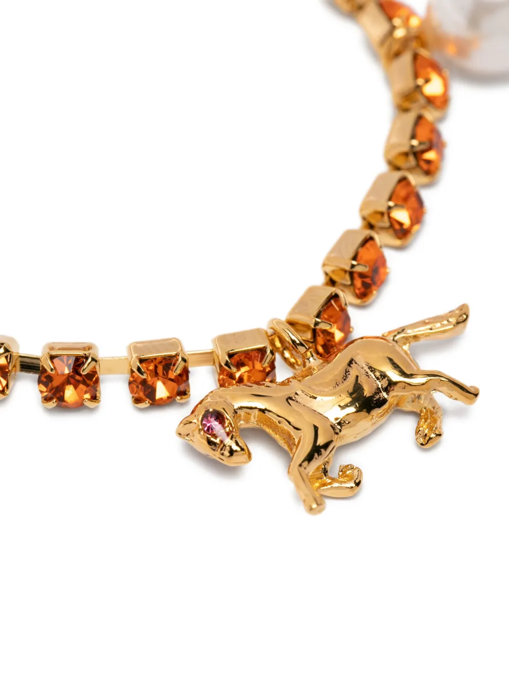 Marni Crystal Charm Bracelet - Gold 