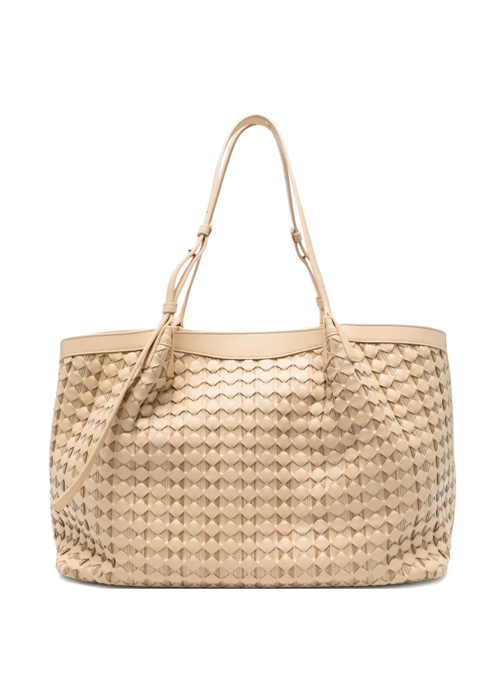 Serapian Secret mosaico tote bag - Toni neutri