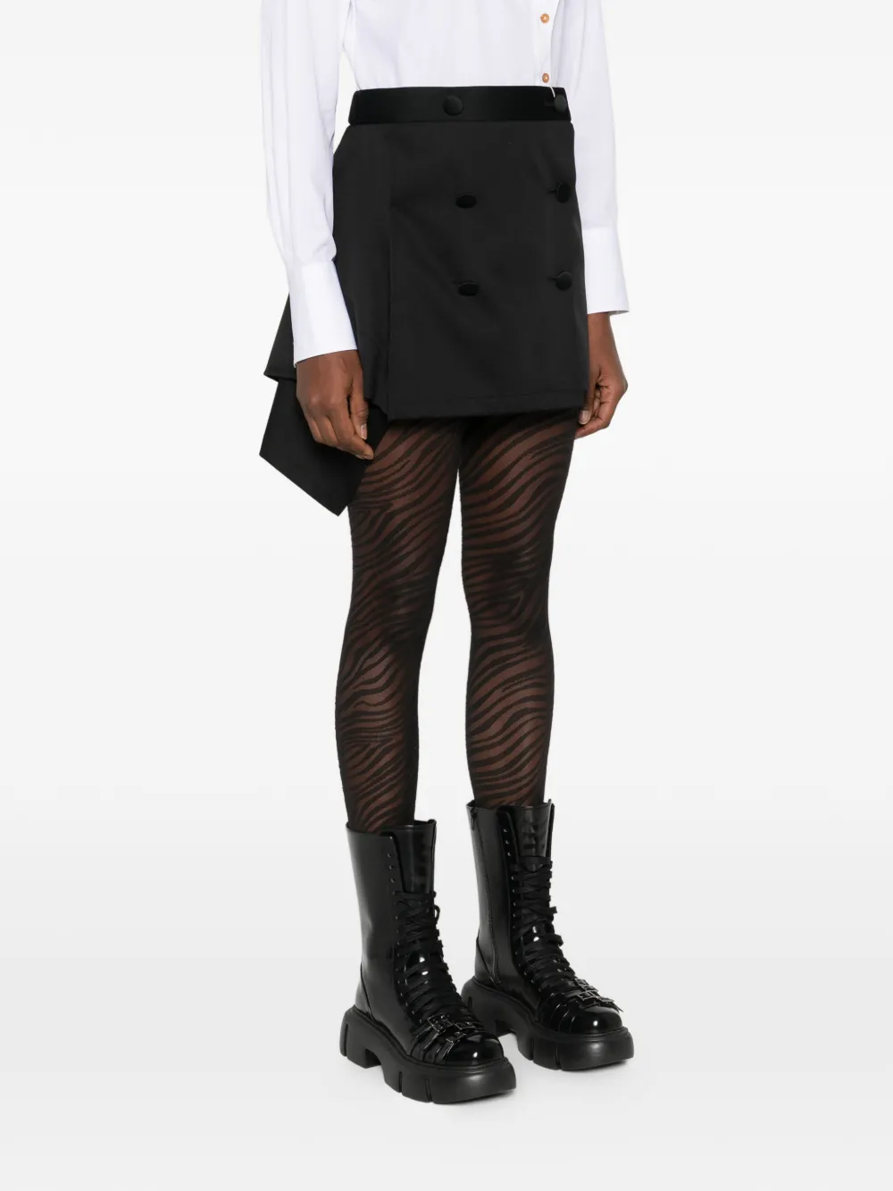 Vivienne Westwood Marta mini-rok met knopen Zwart