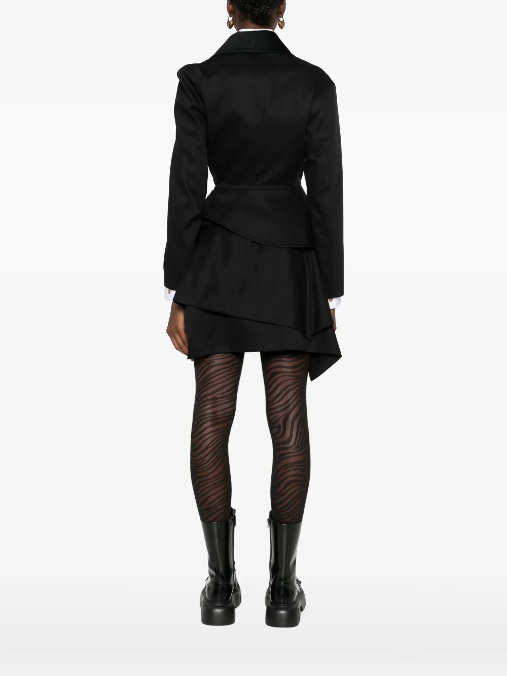 Vivienne Westwood Stormy blazer met sjaalrevers en knopen Zwart