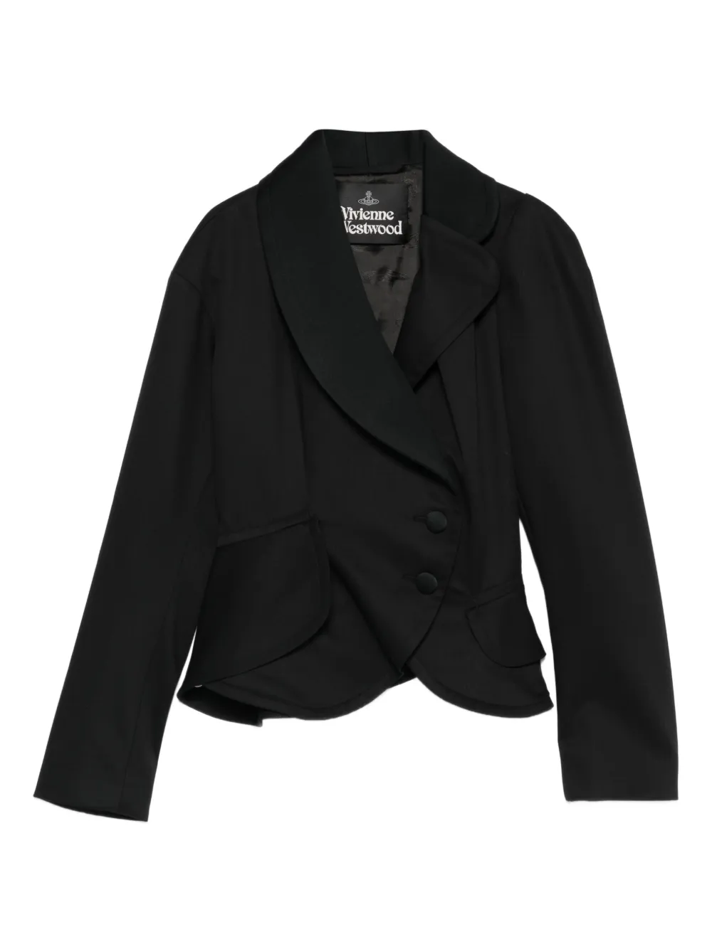 Vivienne Westwood Stormy shawl-lapel button blazer - Nero