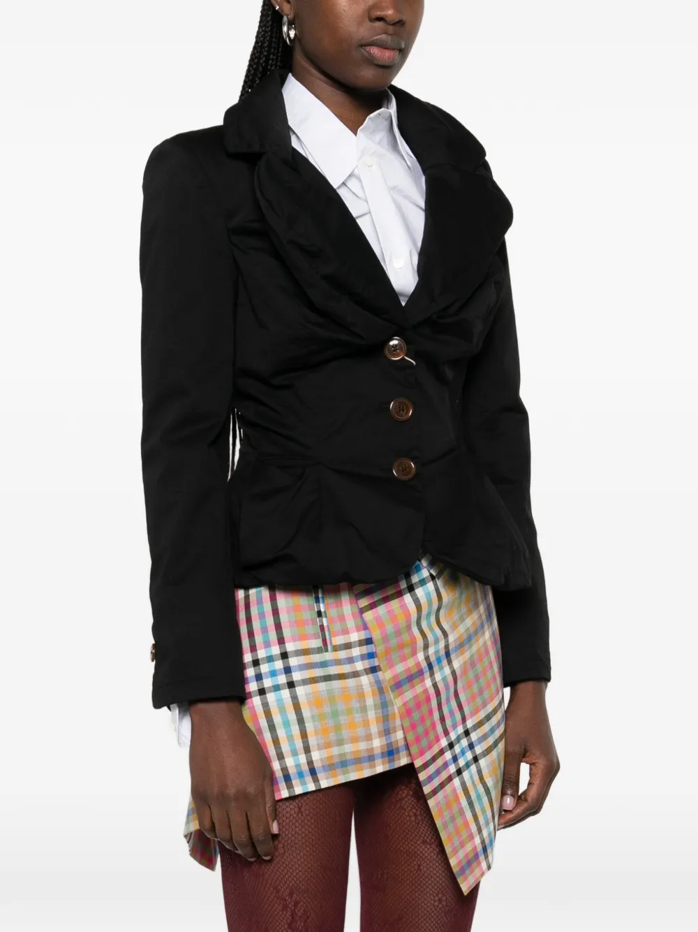 Vivienne Westwood Drunken jack met knoopsluiting Zwart