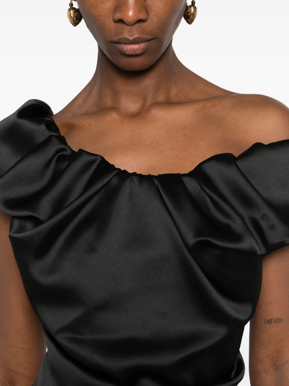 Vivienne Westwood Ginnie Amber midi-jurk Zwart