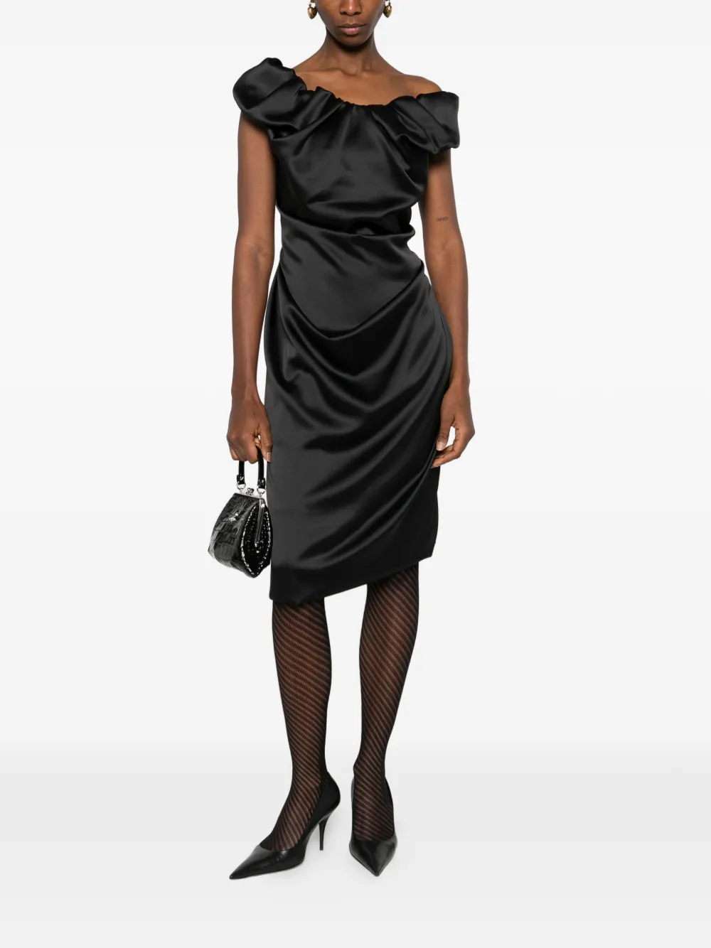 Vivienne Westwood Ginnie Amber midi dress - Zwart