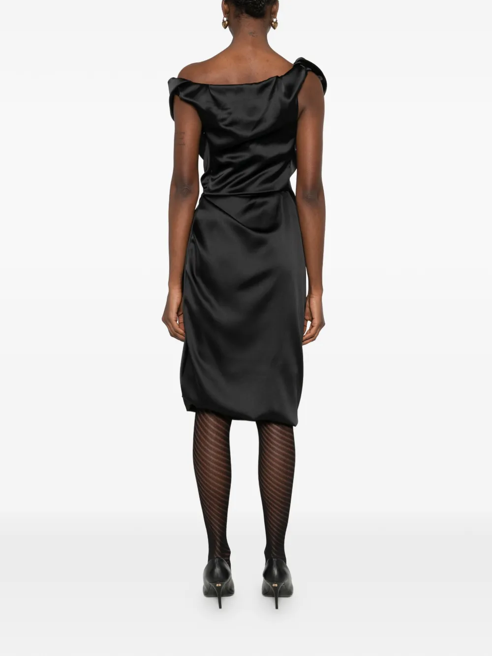 Vivienne Westwood Ginnie Amber midi-jurk Zwart