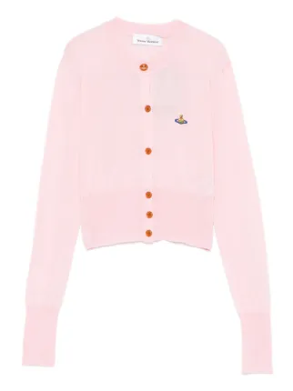 Vivienne Westwood Bea Cropped Cardigan | Pink | FARFETCH