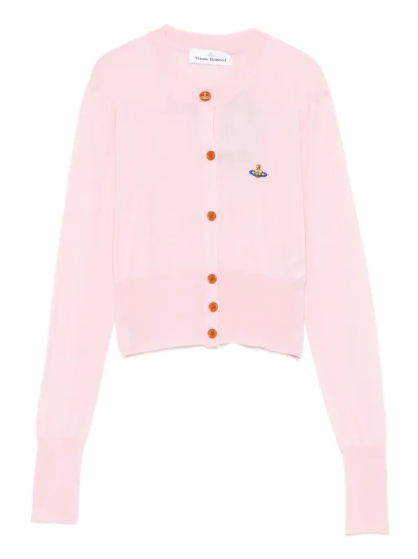 vivienne westwood カーディガン　ピンク Vivienne Westwood Bea Cropped Cardigan | Pink | FARFETCH
