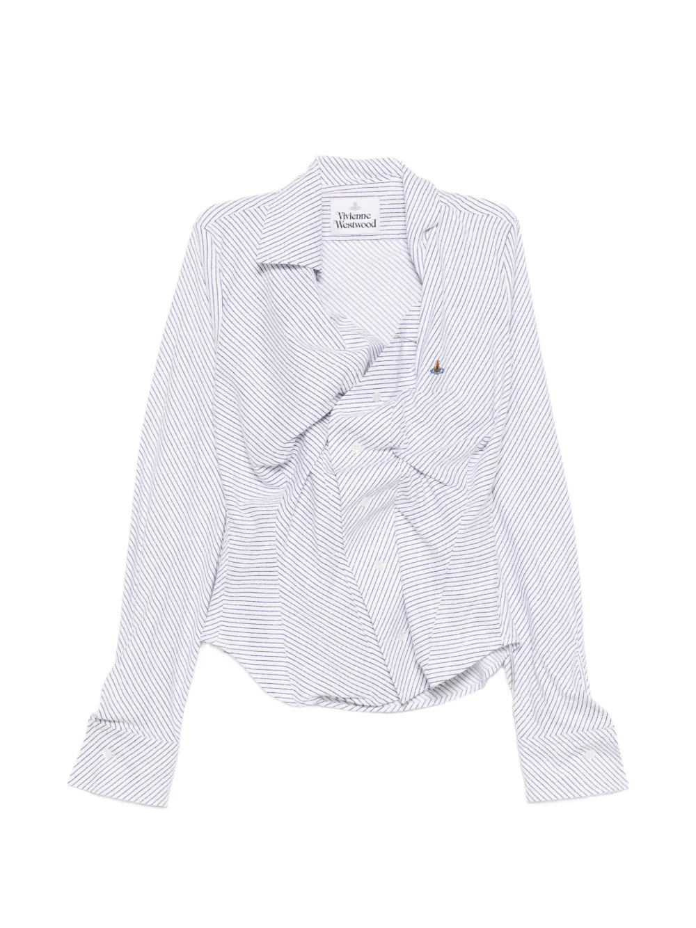 Vivienne Westwood Drunken striped shirt - Bianco
