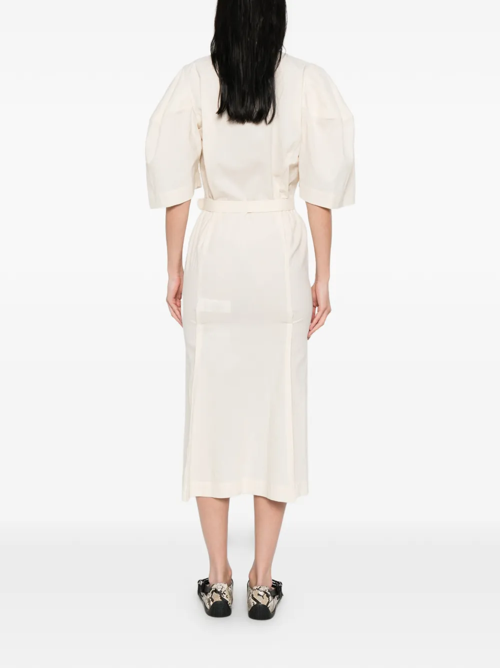 Vivienne Westwood Midi-jurk met ceintuur Beige