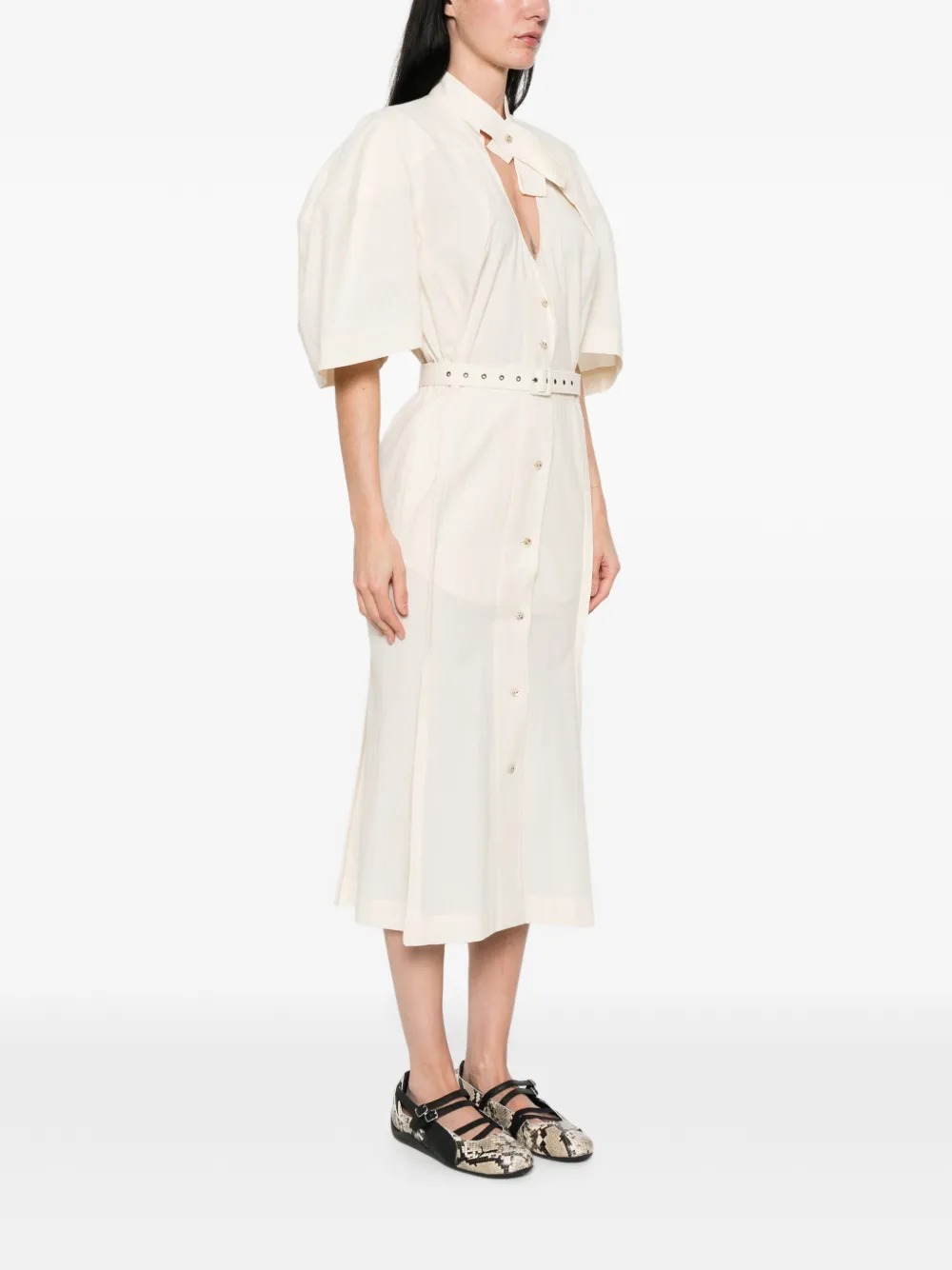 Vivienne Westwood Midi-jurk met ceintuur Beige