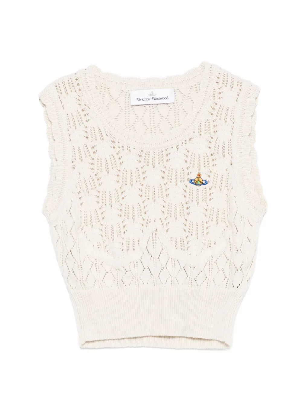 Vivienne Westwood Ella openwork vest - Toni neutri