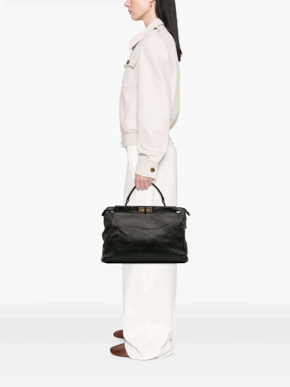 Fendi Pre-Owned 2000-2010 Large Goatskin Peekaboo Iconic satchel | Pre-Owned | Image 2