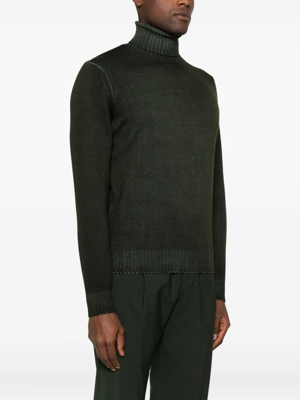 Filippo De Laurentiis Roll-neck Sweater In Green