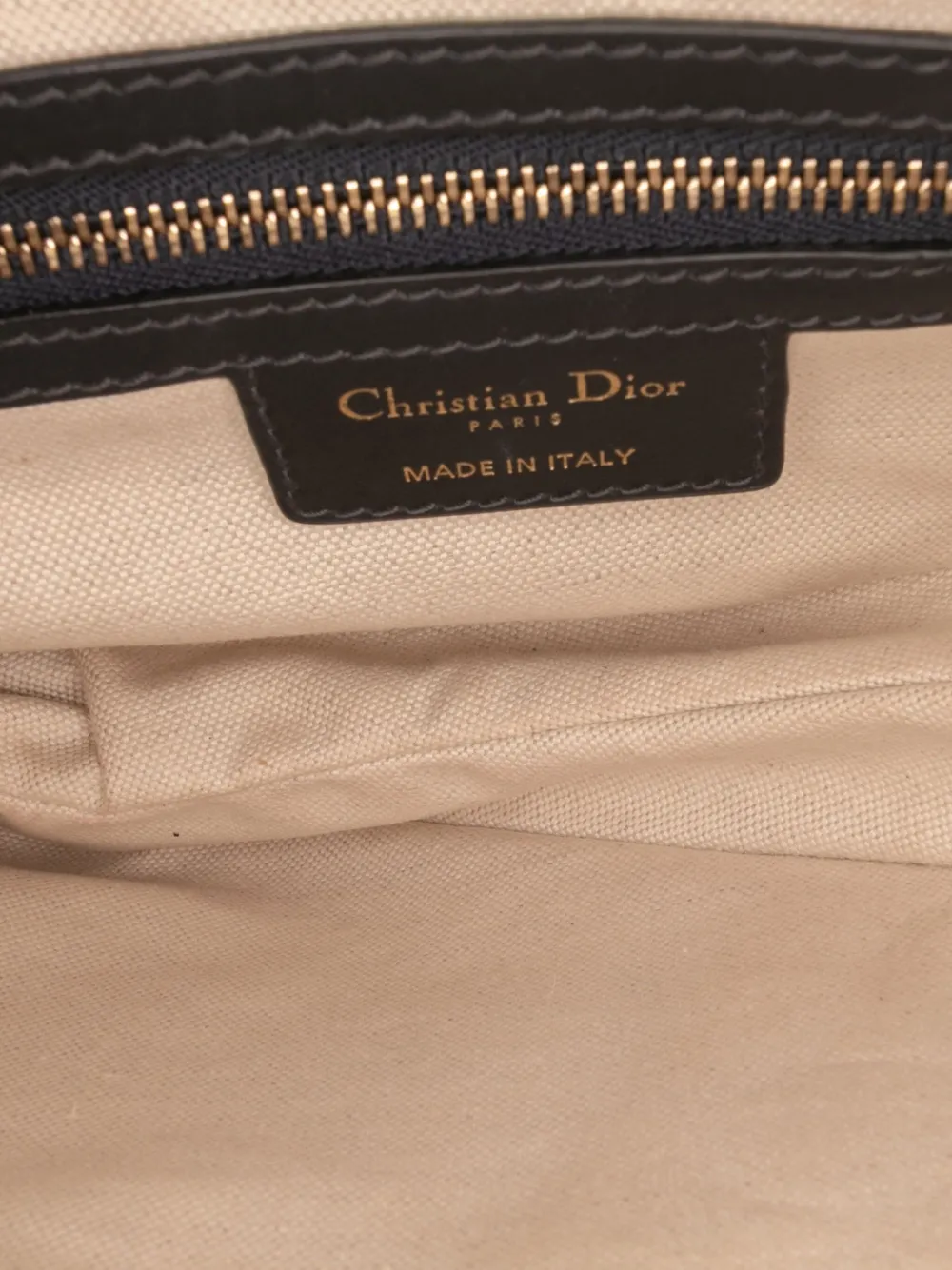 Pre-owned Dior 2018 Oblique Canvas Saddle Bag Shoulder Bag In Blue