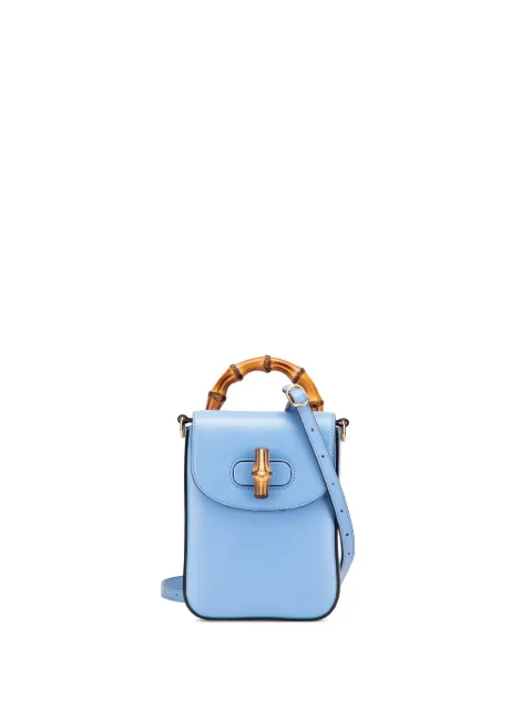 Gucci Pre-Owned 2016-2025 Mini Calfskin Bamboo Top Handle Bag satchel
