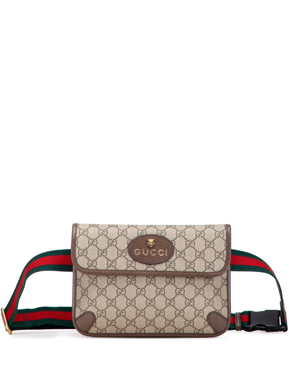 Gucci Pre-Owned 2016-2025 GG Supreme Web Neo Vintage belt bag - ブラウン Gucci Pre-Owned 2016-2025 GG Supreme Web Neo Vintage belt bag - ブラウン