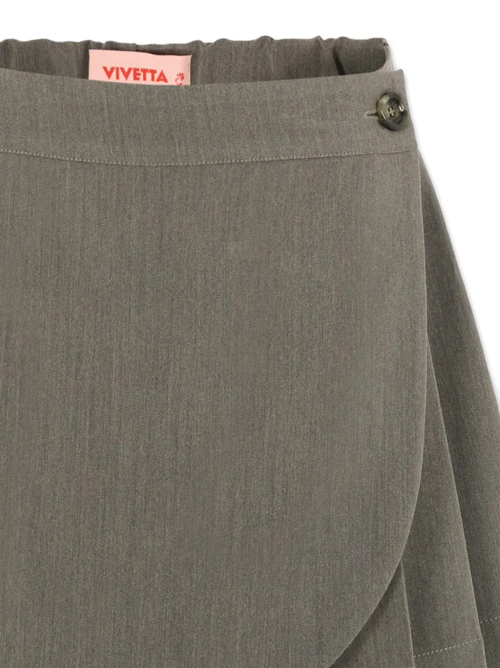 Vivetta Appliqué Pleated Mid Skirt In Brown