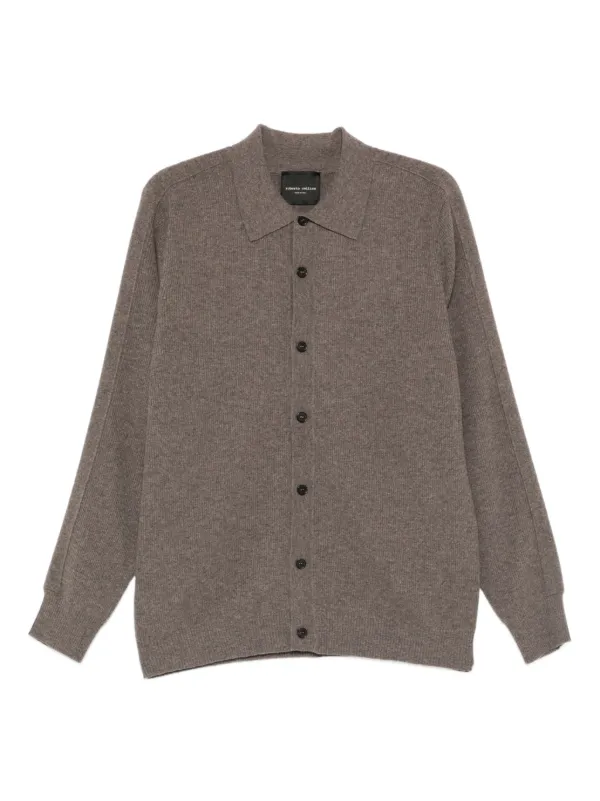 Roberto Collina Cardigan Collina Con Bottoni Marrone FARFETCH IT