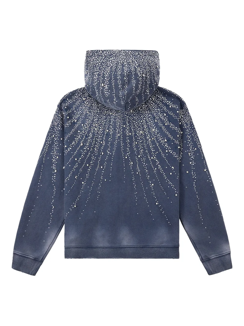 Birth Of Royal Child Diamond Zip-up Hoodie In Blue