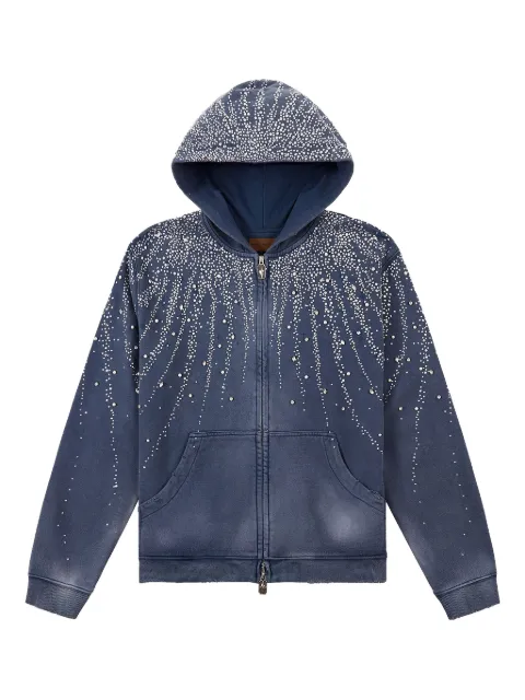 BIRTH OF ROYAL CHILD Diamond zip-up hoodie