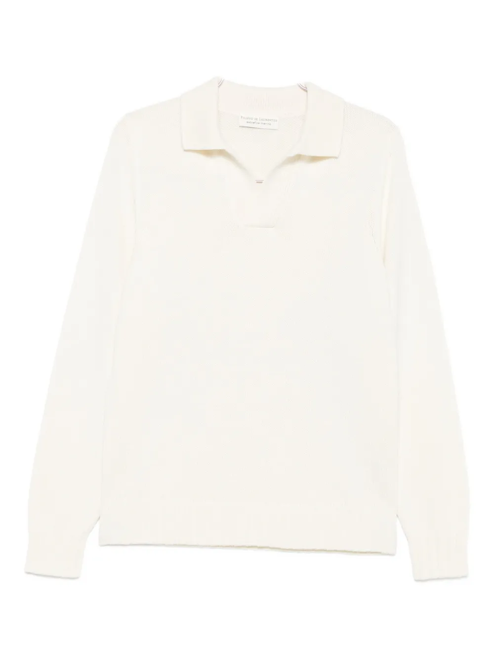 Filippo De Laurentiis Polo-collar Sweater In White