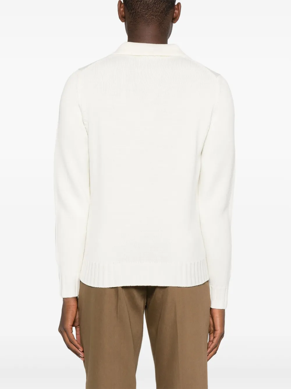 Filippo De Laurentiis Trui met polokraag Wit