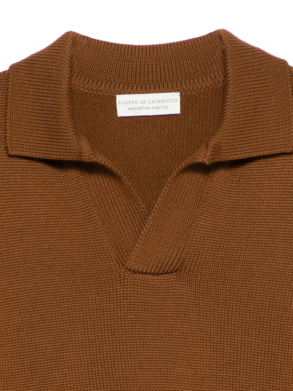 Filippo De Laurentiis Trui met polokraag Bruin