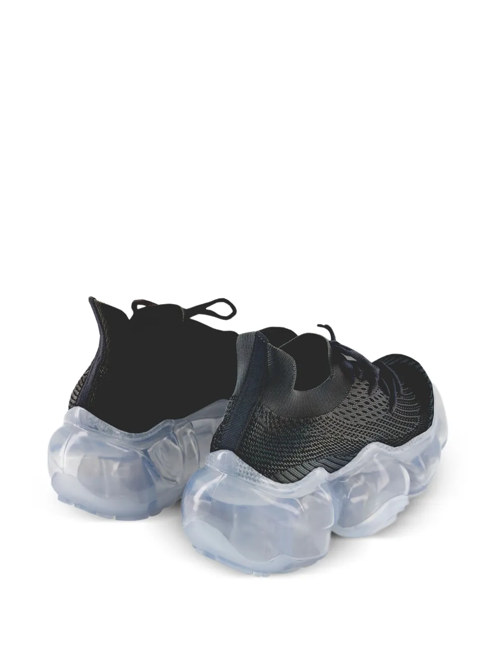 GROUNDS 70 mm Moopie sneakers met bubbelzool Zwart