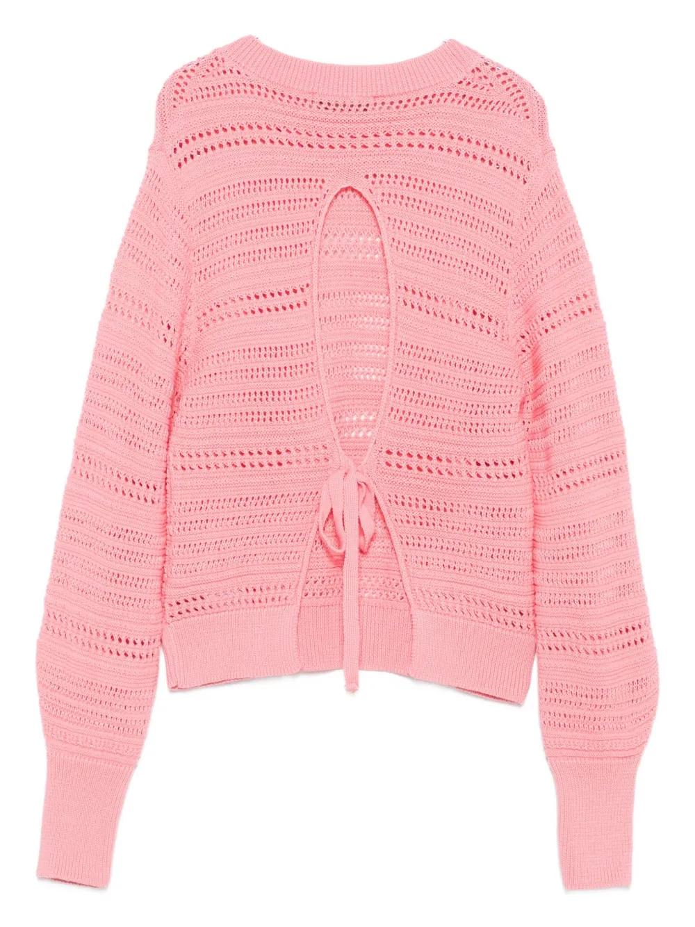 Akep Open-knit Sweater In Pink