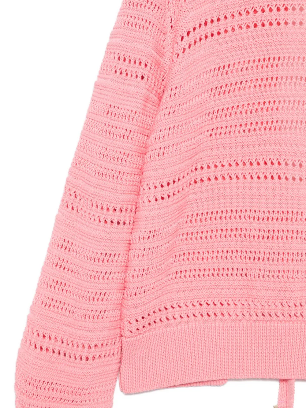 Akep Open-knit Sweater In Pink