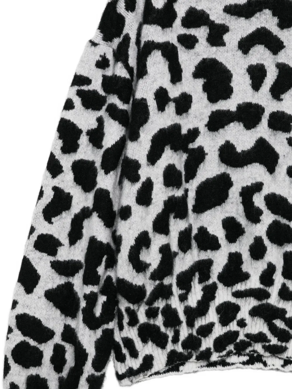  Akep Pull En Maille Intarsia - Gris 