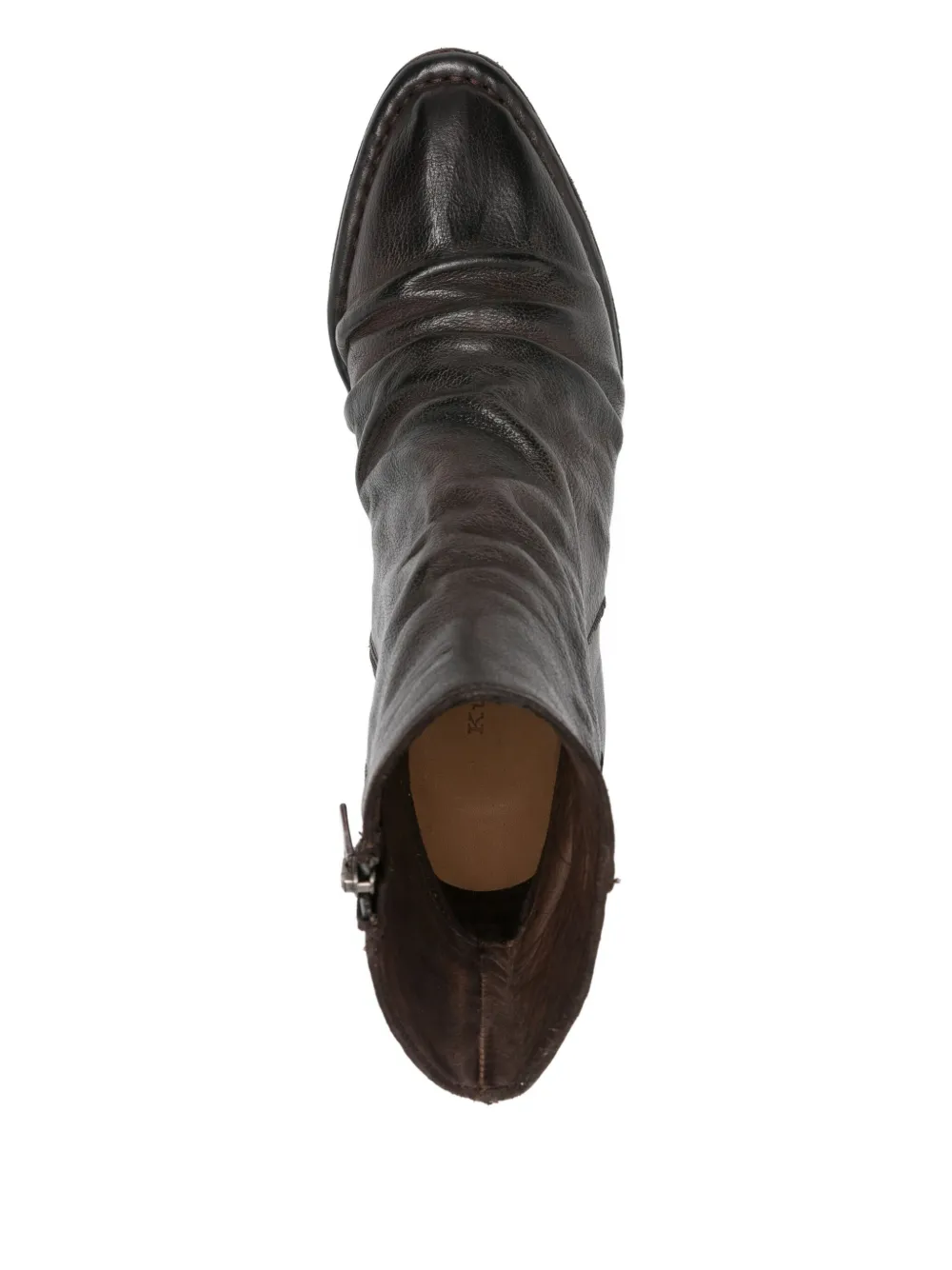 Kudetà Ruched Boots In Brown