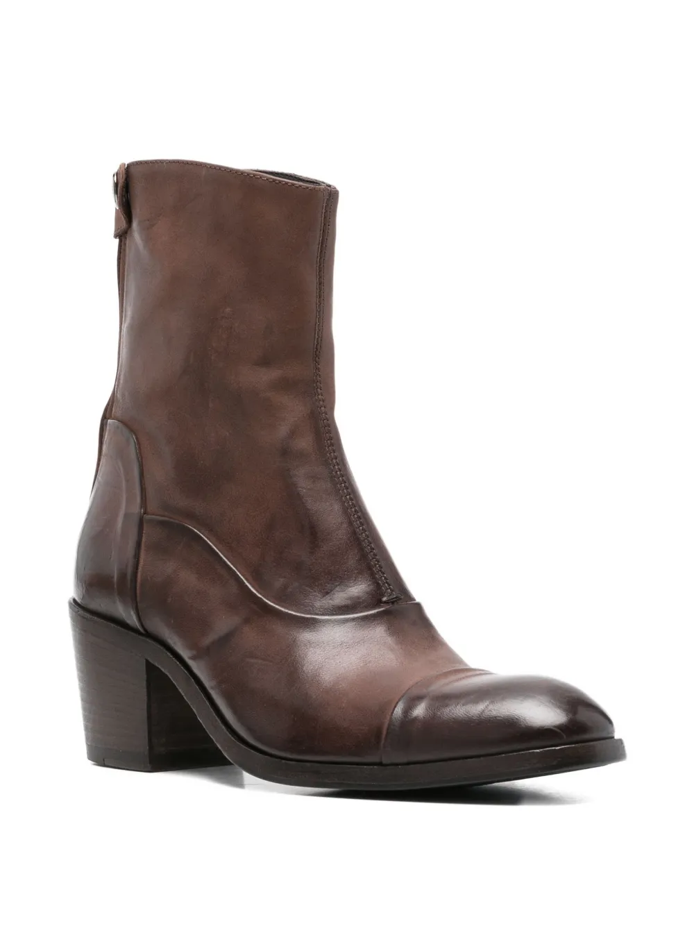 Alberto Fasciani zip-up block-heel boots | Ankle Boots | Image 2