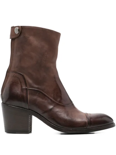 Alberto Fasciani zip-up block-heel boots