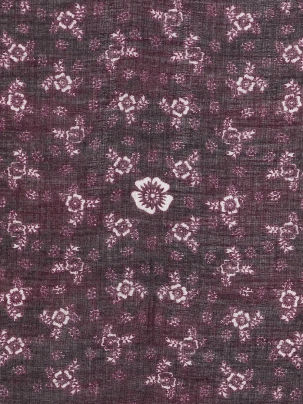 Massimo Alba Bandana met bloemenprint Paars