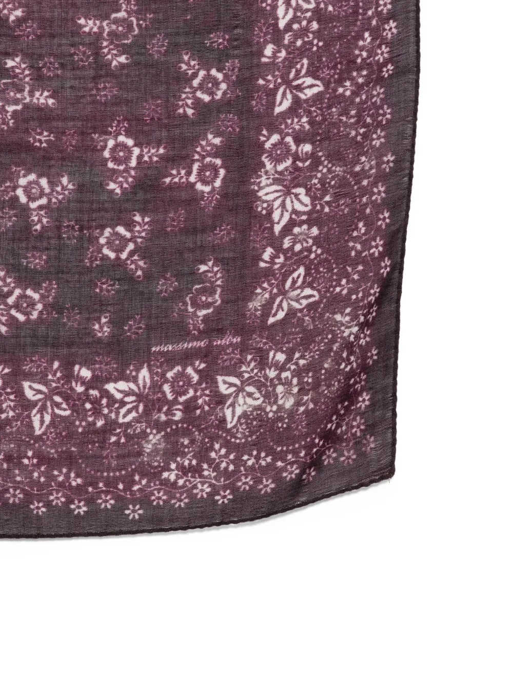Massimo Alba floral bandana - Paars