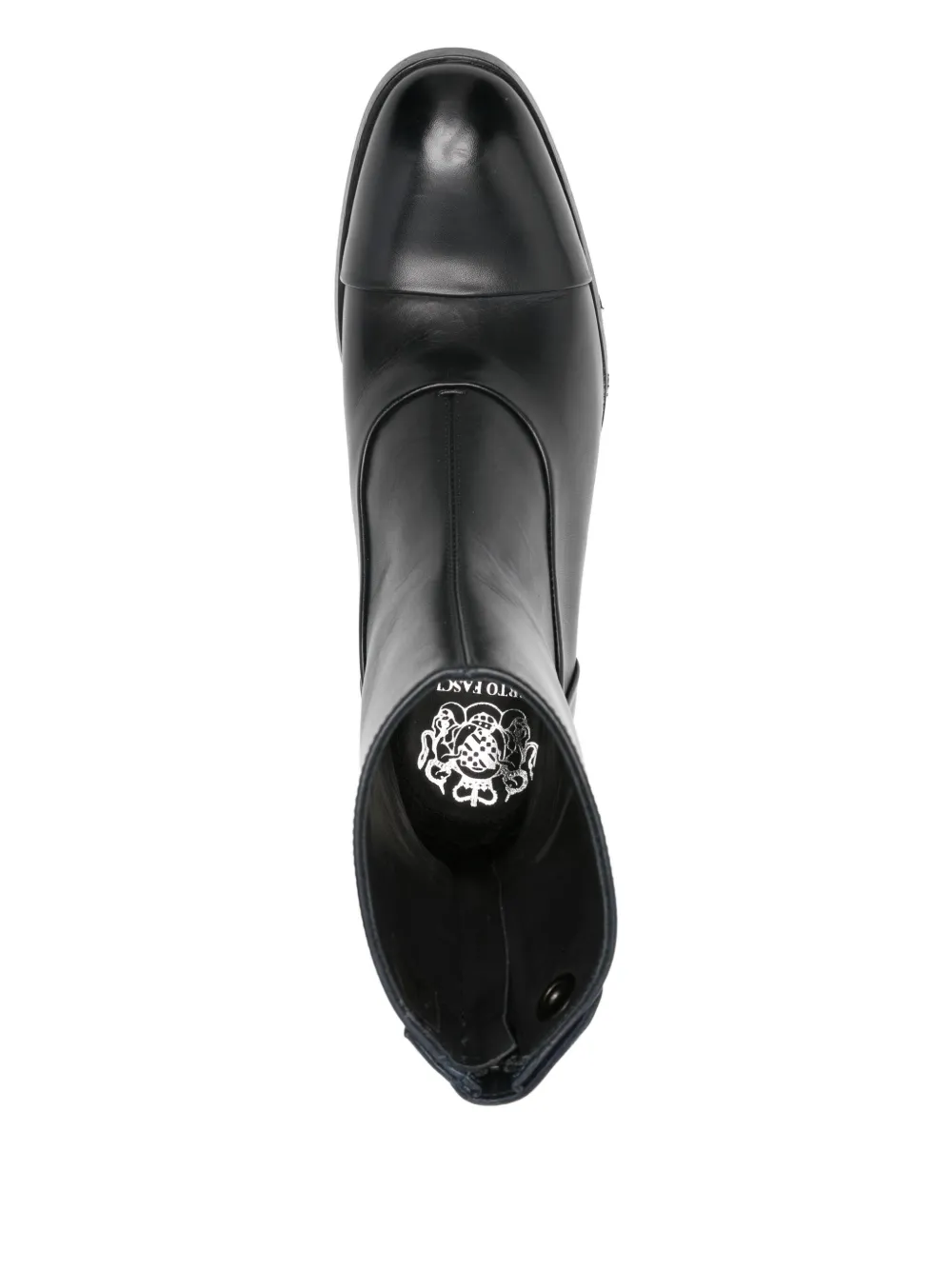 Alberto Fasciani 55mm Block-heel Leather Boots In Black