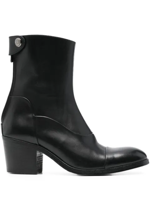 Alberto Fasciani botas de piel con tacón cuadrado de 55mm