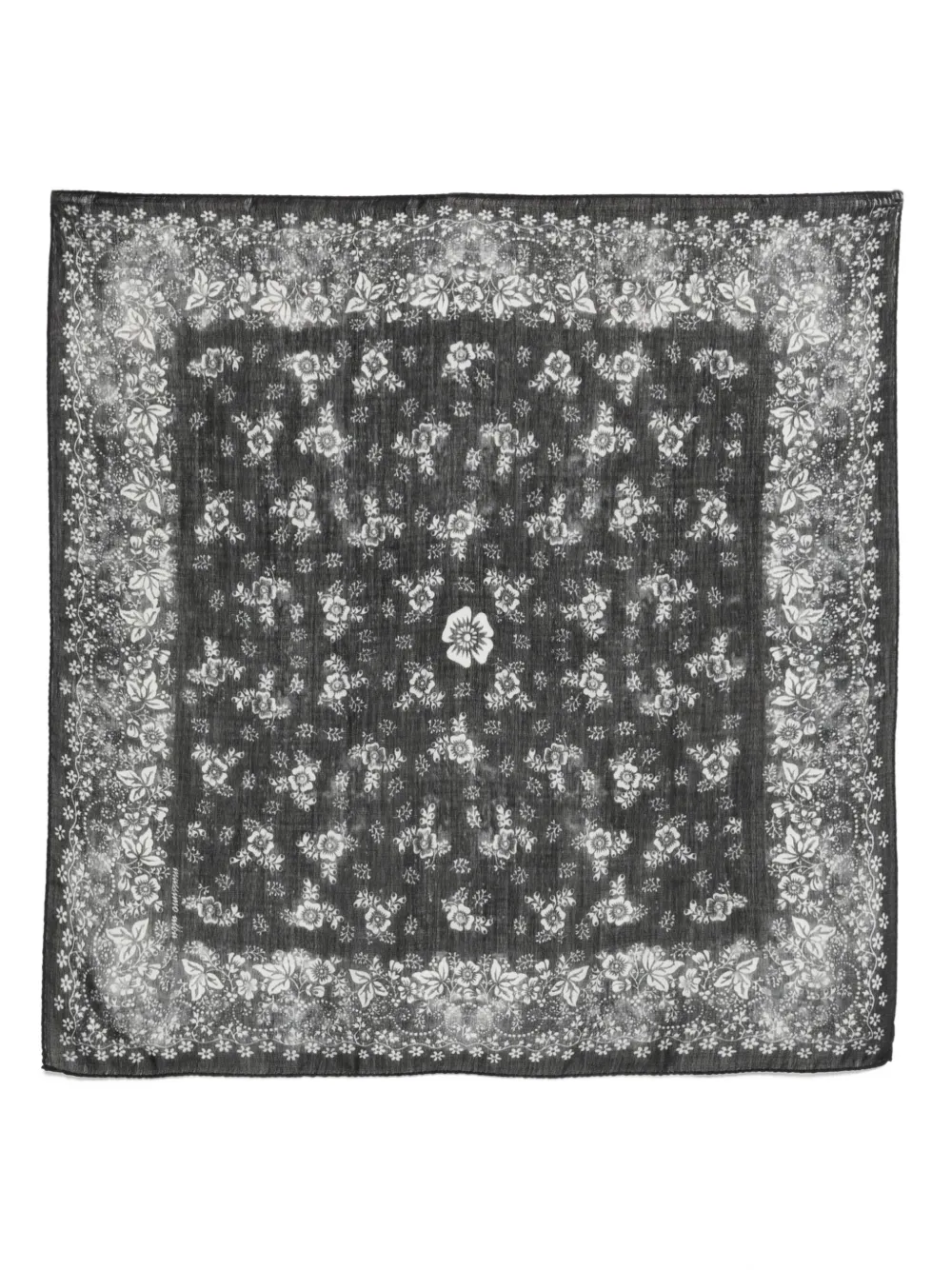 Massimo Alba bandana con estampado floral | negro | Image 1