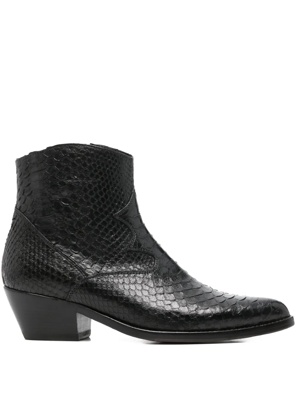 LA BOTTEGA DI LISA snakeskin-embossed boots | Black | Image 1